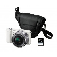 Sony ilce-5000lw - Kamera Evil 20,1 MP (mit Gelenk 3 Bildschirm, eine Stabilisator, Full HD, WiFi), weiß - Lens Kit 16 - 50 mm f/3.5 OSS, Babydecke und die 8 GB SD Karte-21